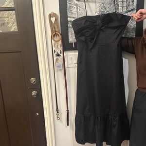 Anthropologie Black Strapless Dress